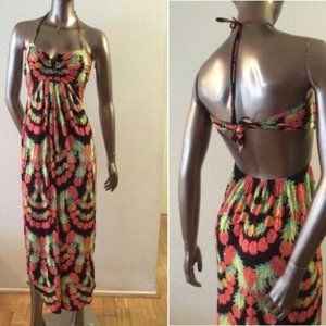 Mara Hoffman Dress Garland Cover Up Strapless Maxi